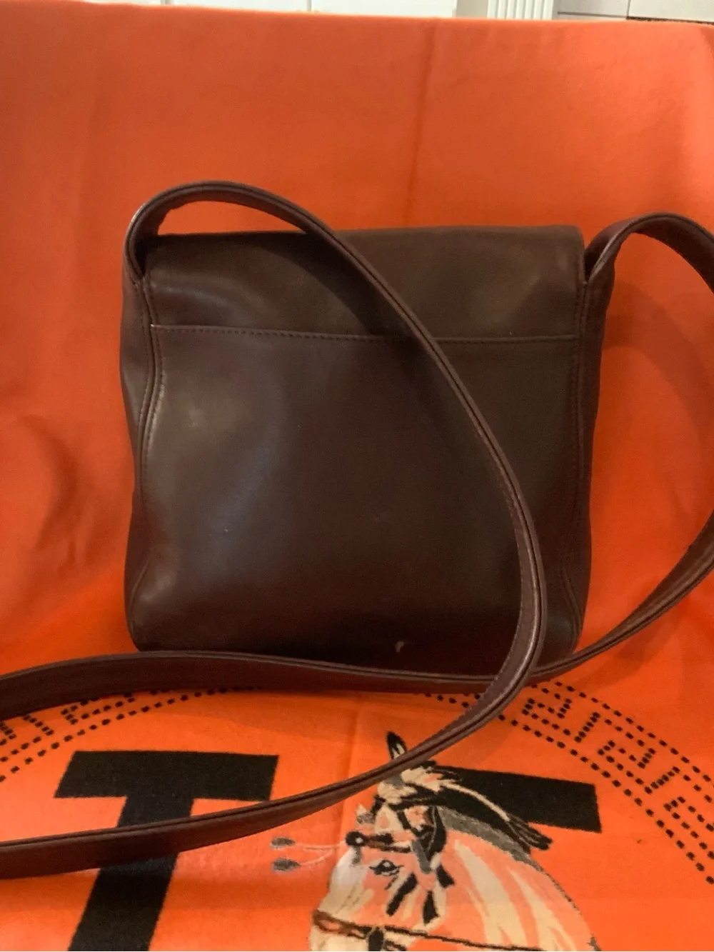 Coach Lexington  Dark Brown Leather Crossbody Bag